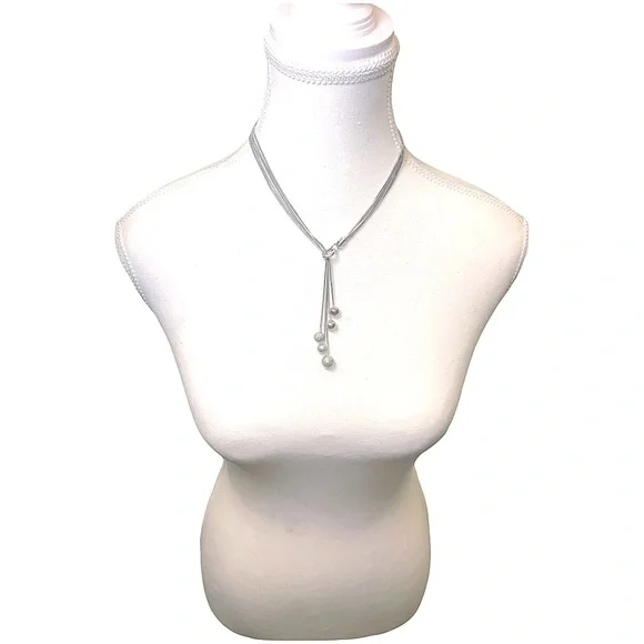 Stering .925 Sterling Silver Multi-Strand Necklace Heavy Sterling Designer balls - Picture 7 of 7